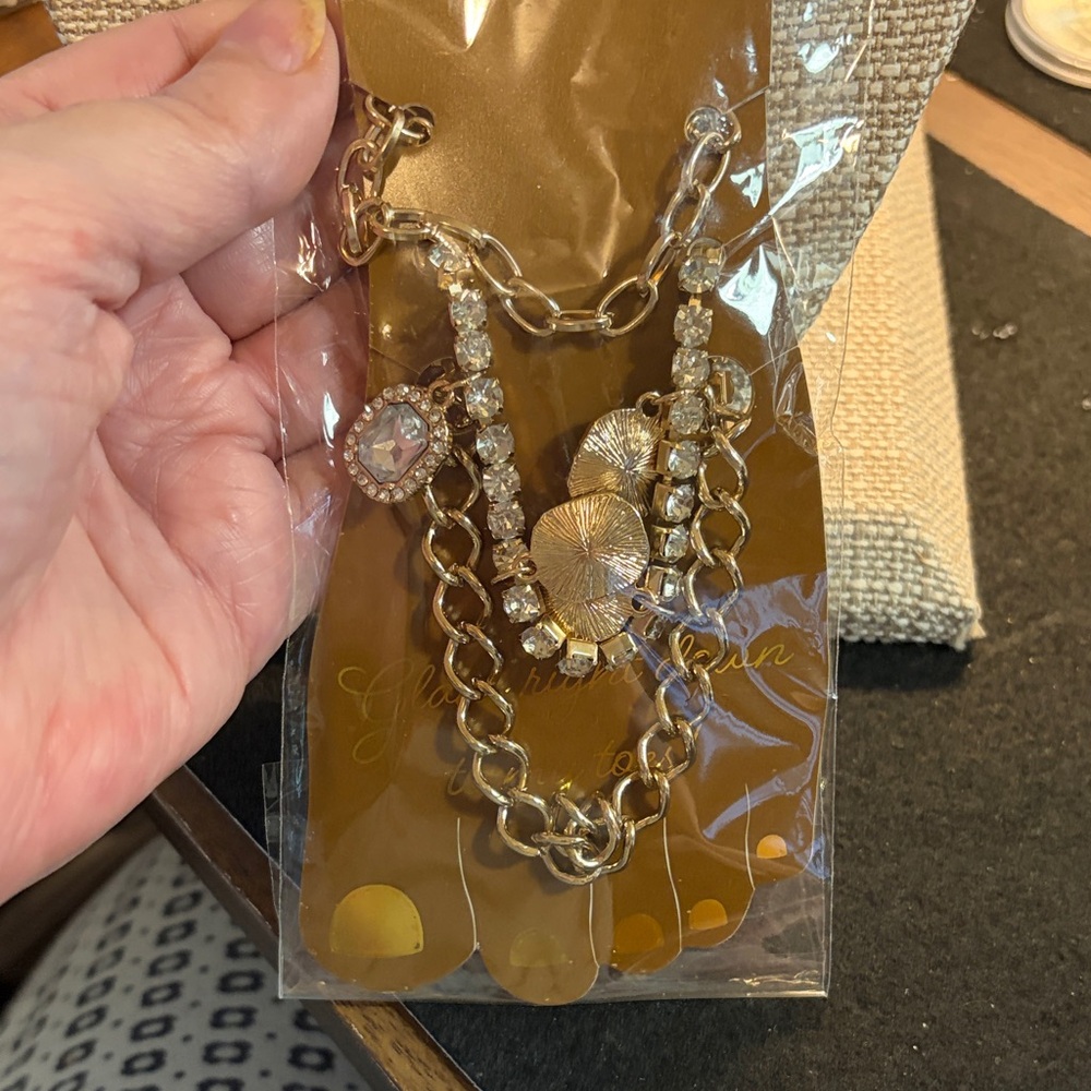 Gold and Silver Women's Necklace Set